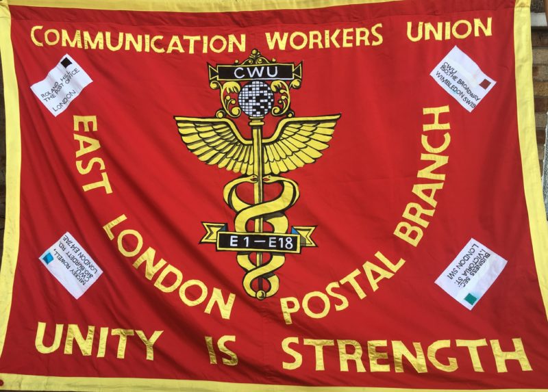 CWU East London Postal Branch Banner