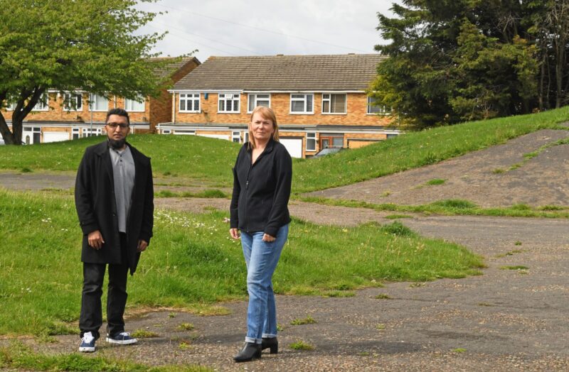 Adeel and Julia at Blake Close