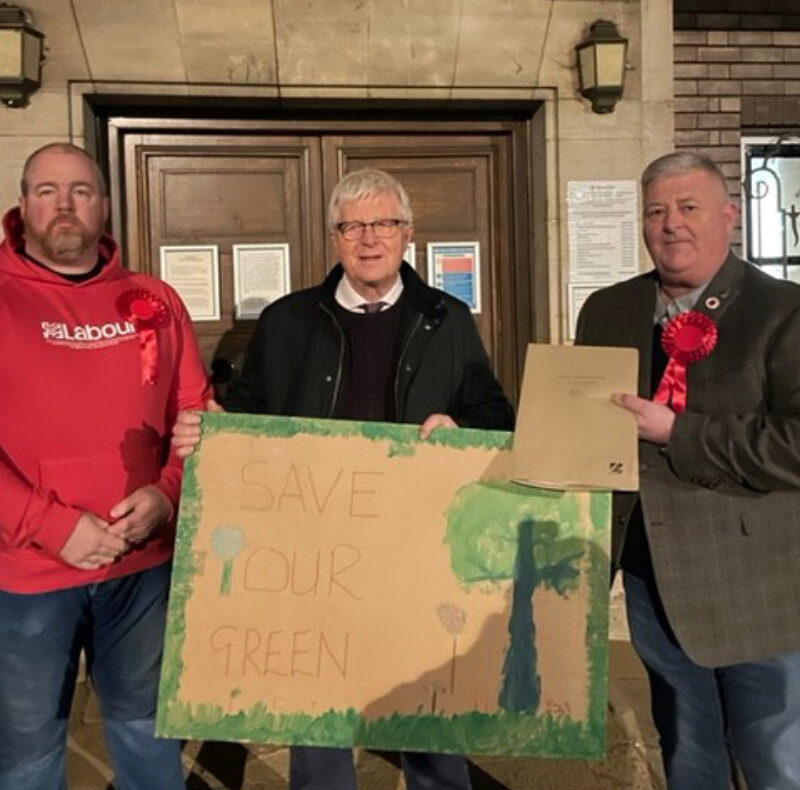 Matt Stanton, Cllr Keith Darvill and Trevor McKeever (left to right)